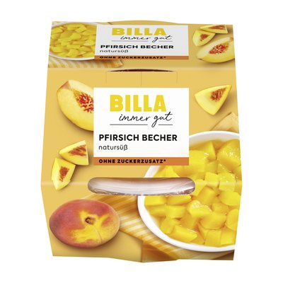 Bild von BILLA Pfirsich Becher