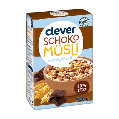 Bild von Clever Schoko Müsli weniger süß