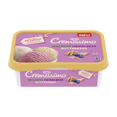 Bild von Eskimo Cremissimo Walnuss Heidelbeer Butterkeks