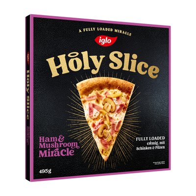 Bild von iglo Holy Slice Ham & Mushroom Miracle Pizza