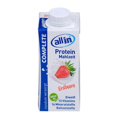 Bild von Allin Erdbeer Eiweiß Trinknahrung