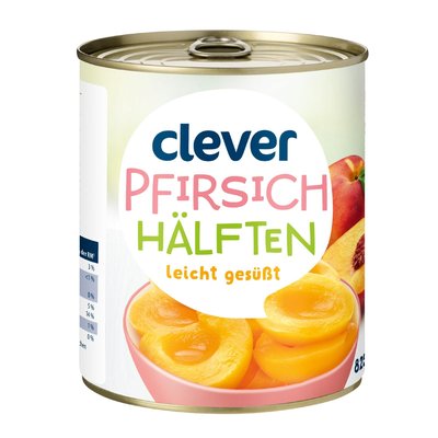 Bild von Clever Pfirsich Hälften