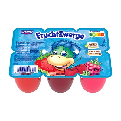 Bild von Danone Fruchtzwerge Himbeere Kirsche Erdbeere