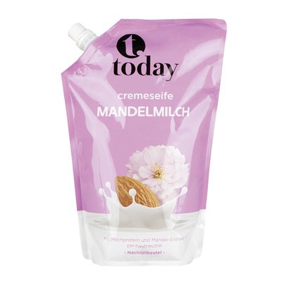 Bild von Today Cremeseife Mandelmilch Nachfüllbeutel