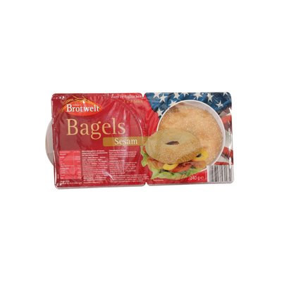 Bild von Steinofen Bagel Sesam