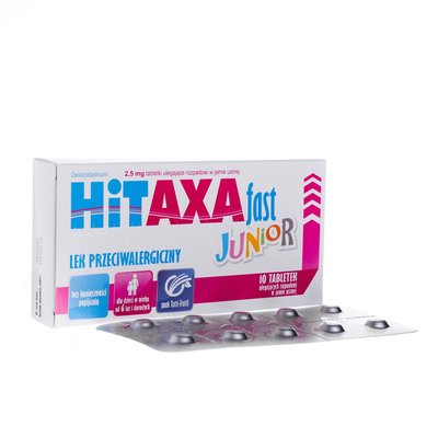 Hitaxa fast junior 2,5 mg tabletki ulegające rozpadowi w jamie ustnej
