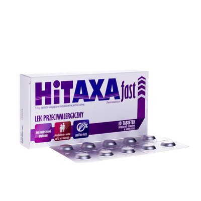 Hitaxa Fast 5 mg tabletki ulegające rozpadowi w jamie ustnej