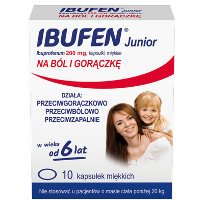 Ibufen Junior 200 mg kapsułki miękkie