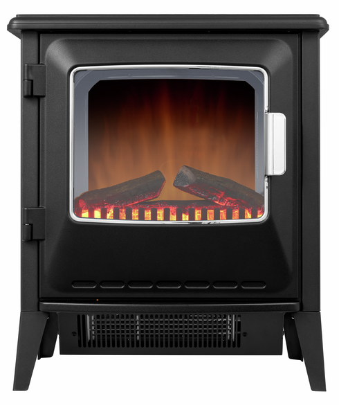 Compacte elektrische haard, klassiek design met Optiflame®-vuur.