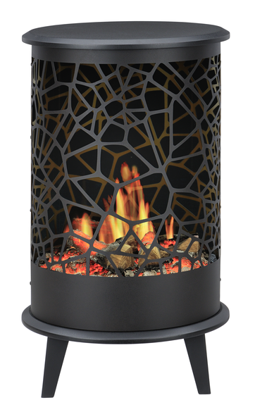 Met zijn opvallende en compromisloze ontwerp kan de Opti-Virtual® 360 al worden beschouwd als een moderne klassieker. Het authentieke vlameffect straalt naar alle kanten uit en betovert met realistisch flikkerende vlammen, springende vonken en het geluid van een knisperend houtvuur.