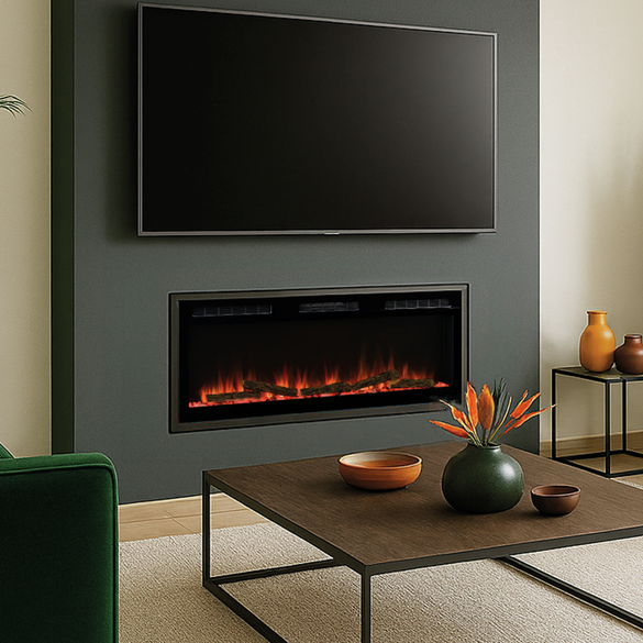 Sense elektrische haard: slim, stijlvol, warm en aanpasbaar.