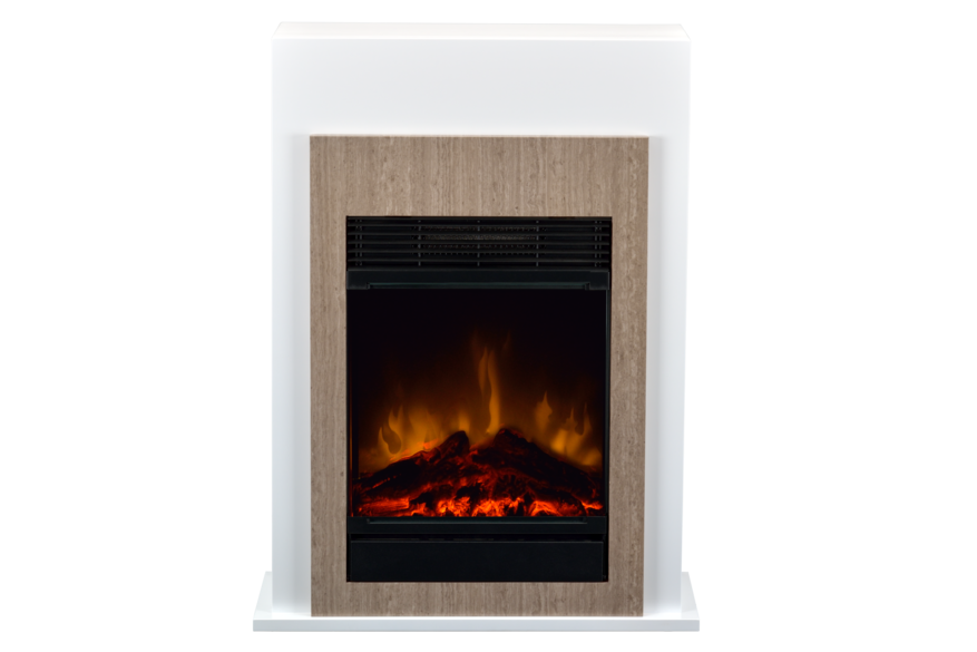 Past perfect in modern en industrieël interieur. De vlammen en verwarming kunnen worden aangepast via de afstandsbediening.