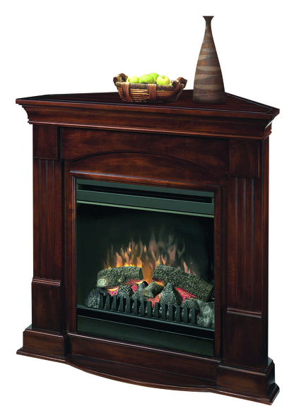 Stijlvolle hoekhaard met Optiflame® vlameffect in een klassieke, walnoot gefineerde omlijsting. Ontworpen voor traditionele interieurs, in het bijzonder smaakvolle studeerkamers en woonkamers in retrostijl.