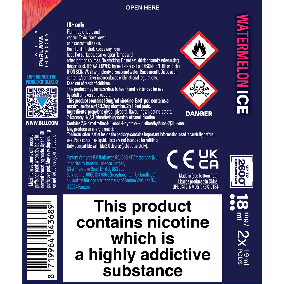blueberry coconut vape blu2.0 trouble shooting