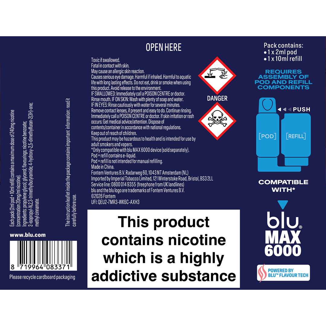 buy blueberry vape refill Cotton Clouds SALT - Pod Juice - Salt Nicotine main image 0