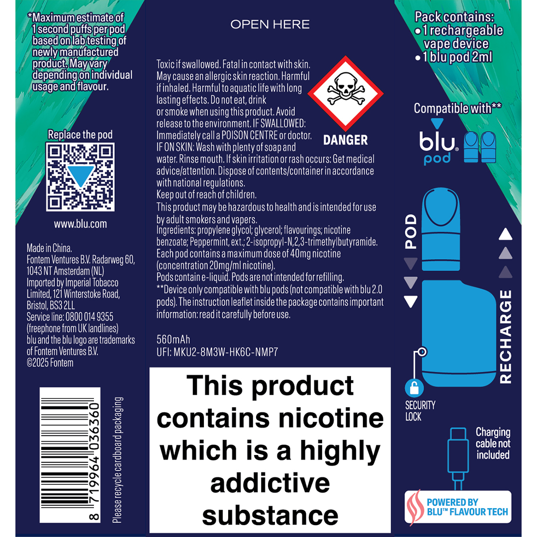 vus vape Mint | blu box kits main image 1