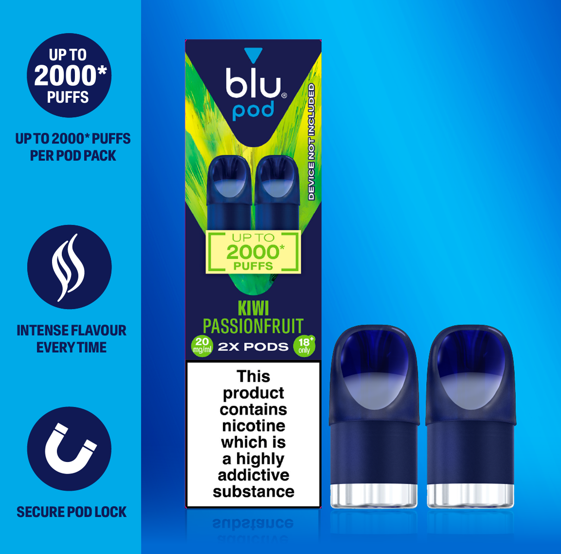 elf bar vape uk Blu 2.0 Fresh Mint Vape Pods 18mg/ml main image 1
