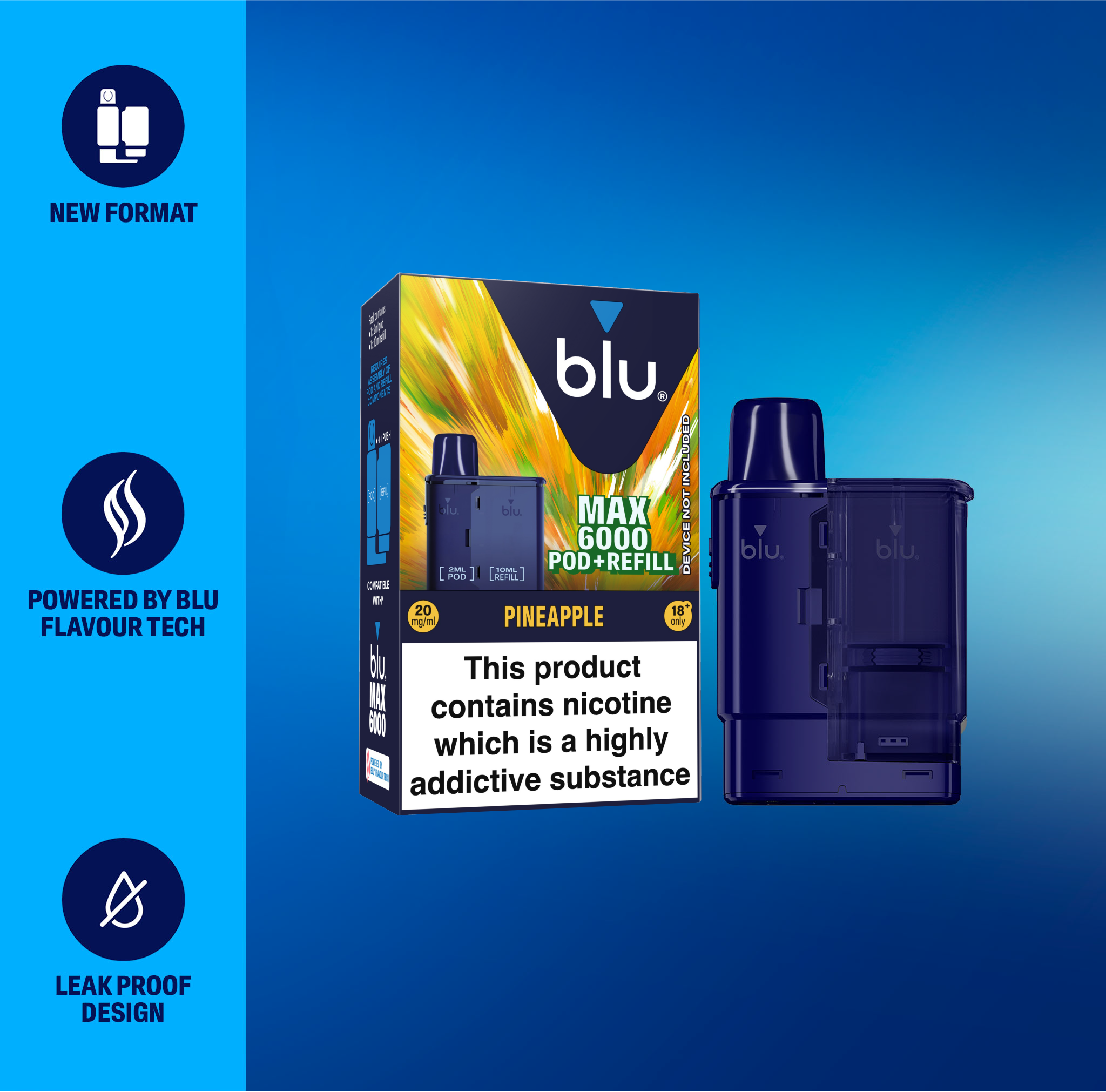 Pineapple | blu MAX 6000 | POD+Refill