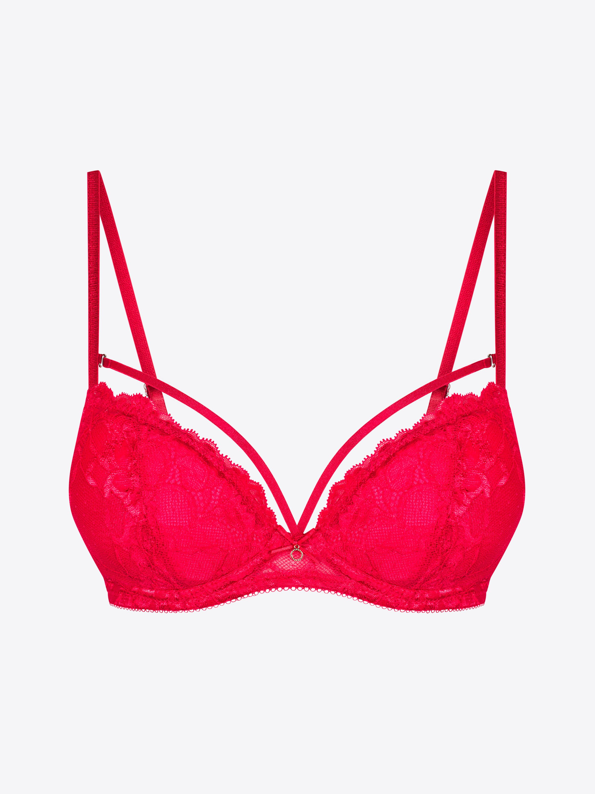 Bra Inspiration Avery Balconette Bra - Tango Red - $54.75 | CHANGE Lingerie