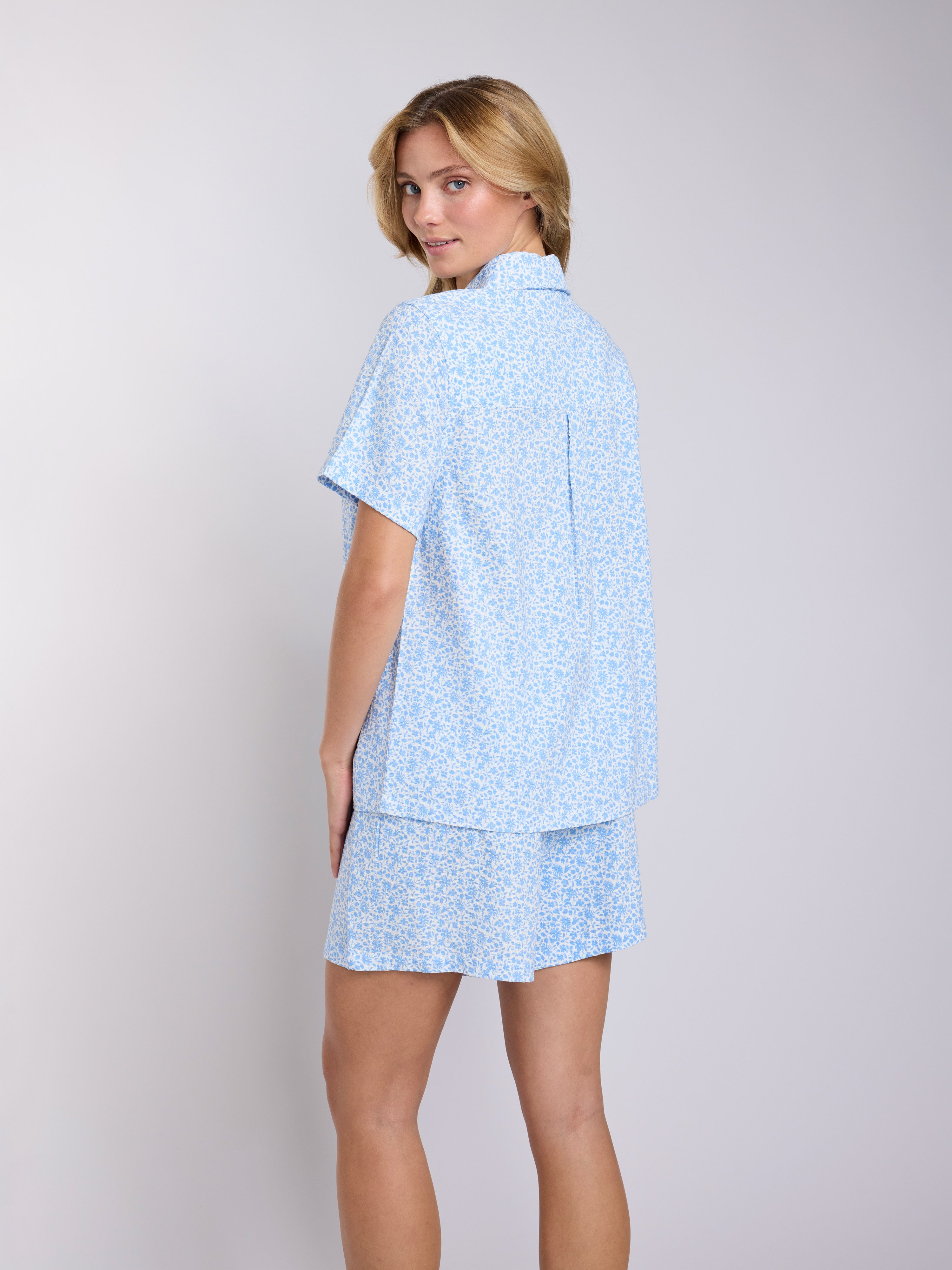 Palm Short Sleeve Pajama Shirt