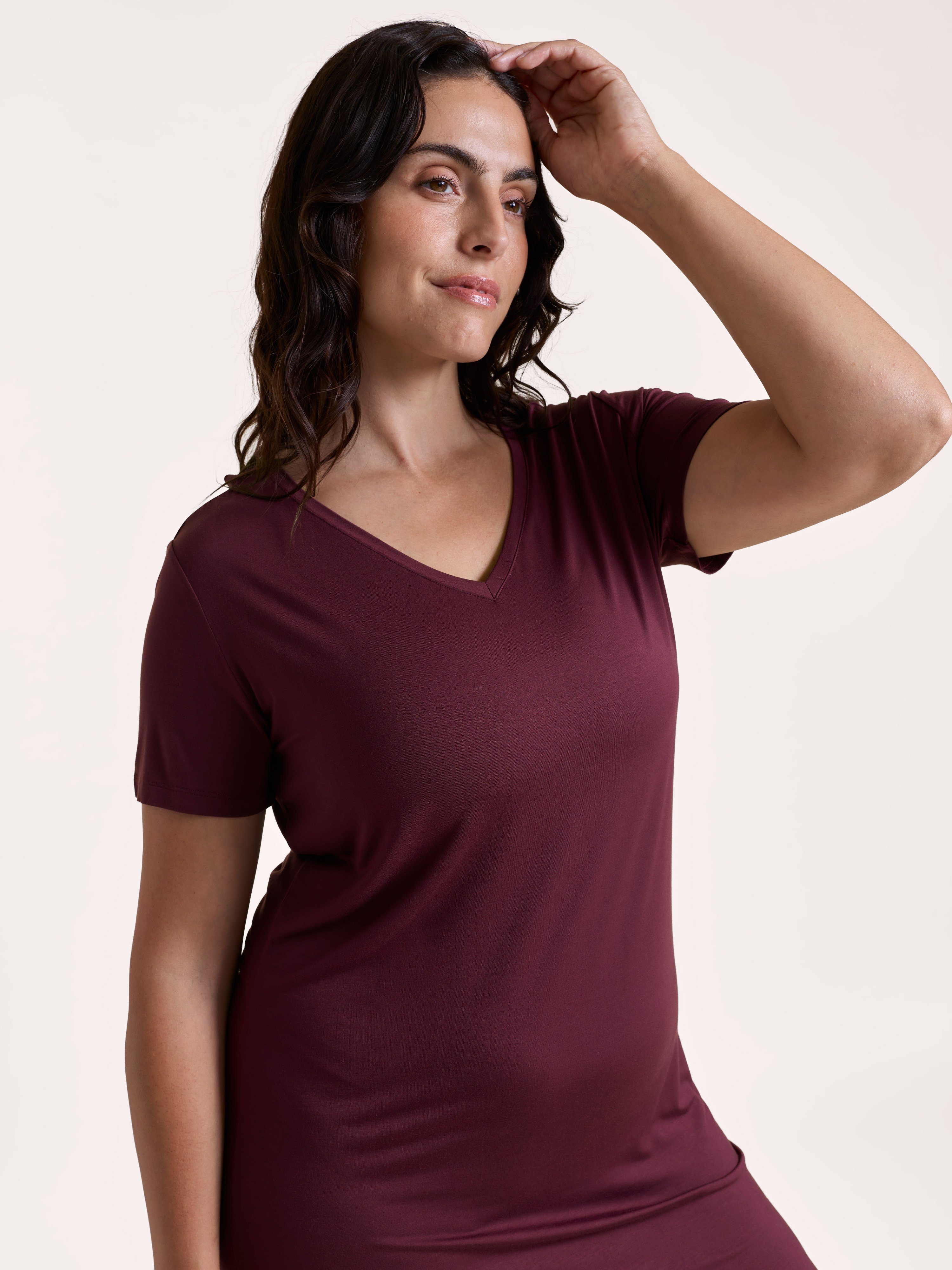 Lily Manches Courtes Chemise de nuit