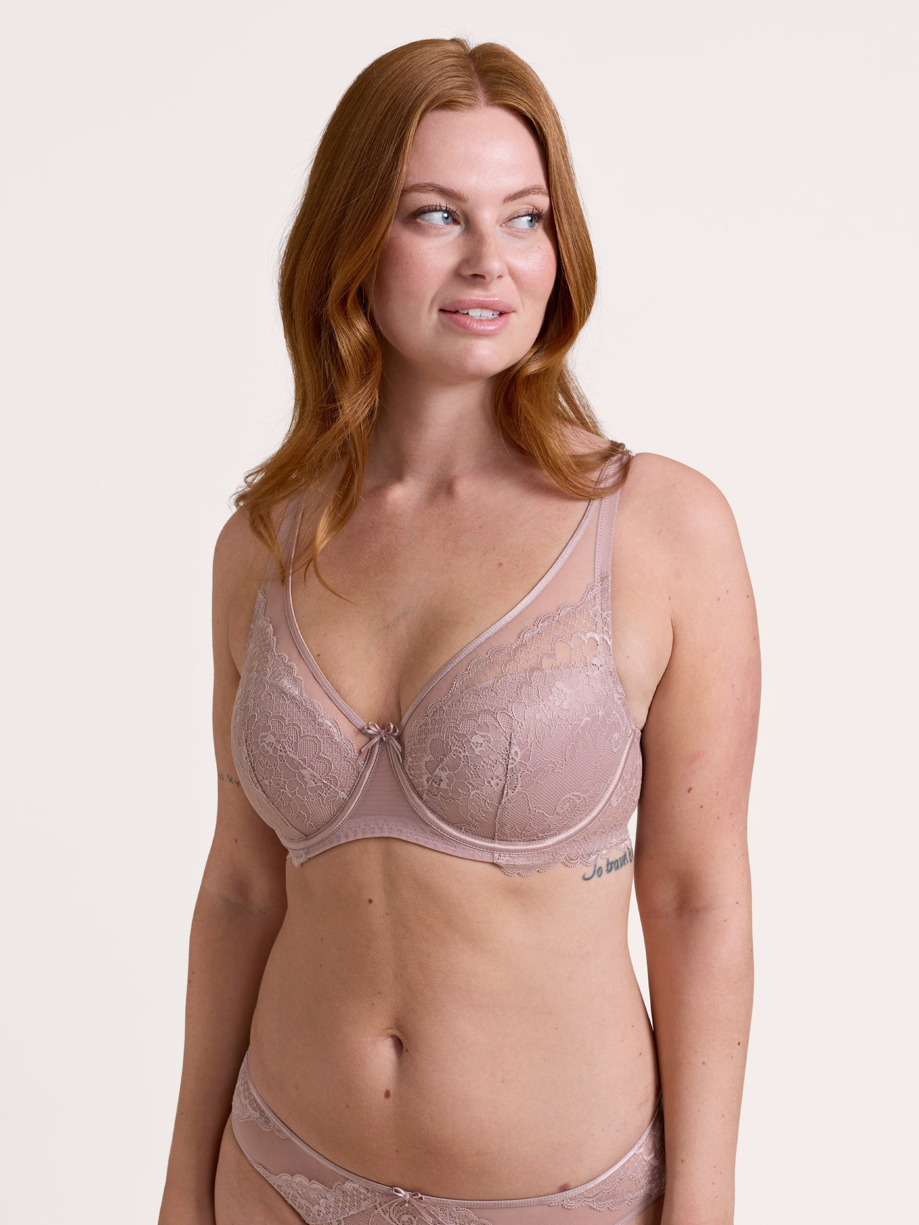 Rose Balconette Bra