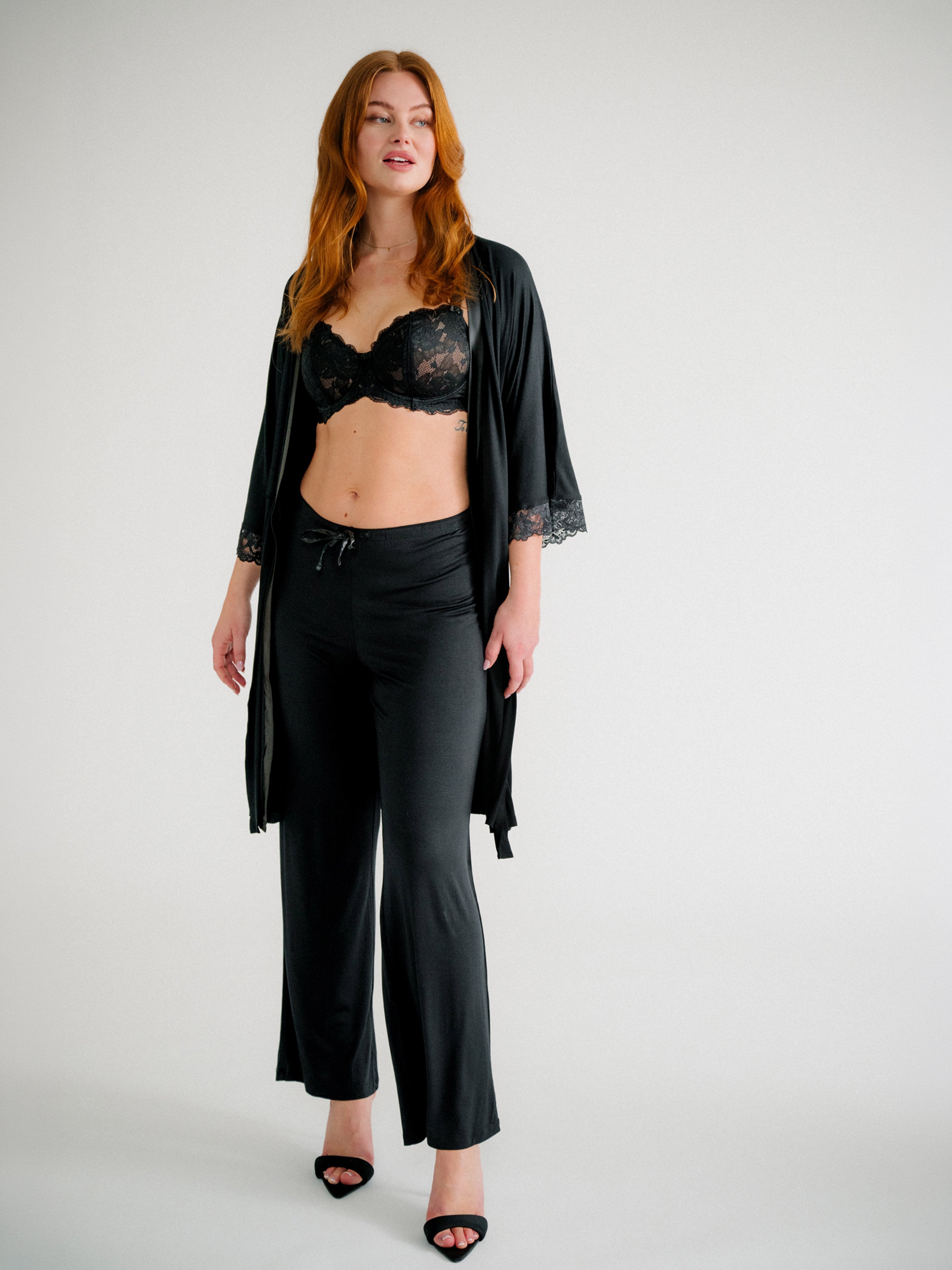 Lily Manches Longues Peignoir