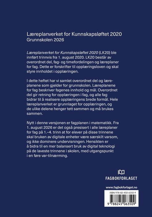 Læreplanverket for Kunnskapsløftet 2020 – bilde 2