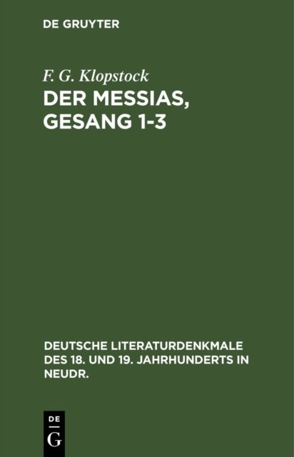 Messias, Gesang 1-3