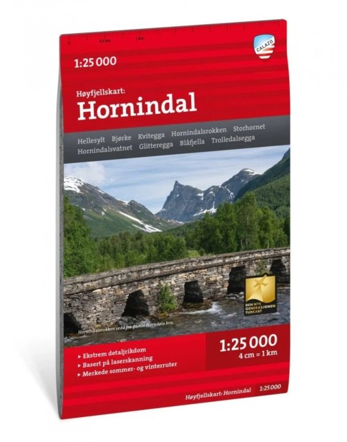 Hornindal - Høyfjellskart