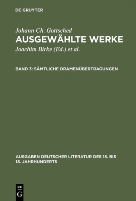 Samtliche Dramenubertragungen