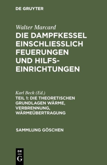 Die Theoretischen Grundlagen Warme, Verbrennung, Warmeubertragung