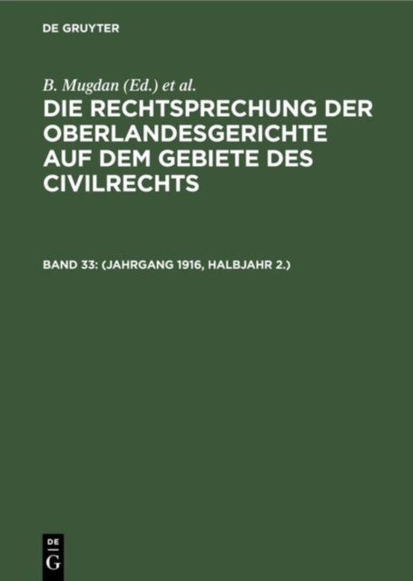 (Jahrgang 1916, Halbjahr 2.)