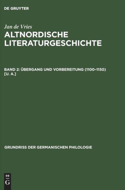 Ubergang Und Vorbereitung (1100-1150) [U. A.]