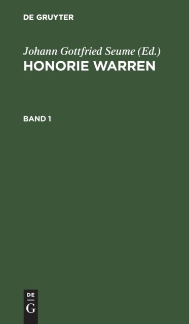 Honorie Warren. Band 1