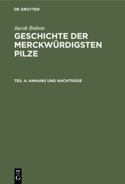 Anhang Und Nachtrage