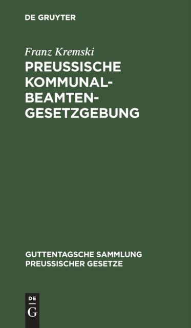 Preussische Kommunalbeamtengesetzgebung