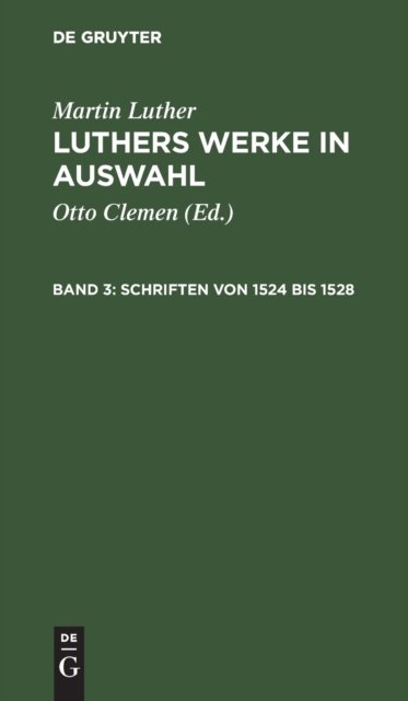 Schriften Von 1524 Bis 1528