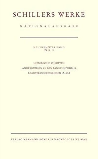 Schillers Werke. Nationalausgabe