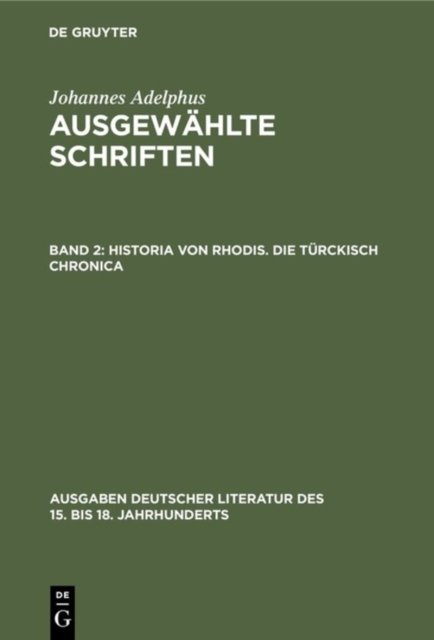 Historia von Rhodis. Die Turckisch Chronica