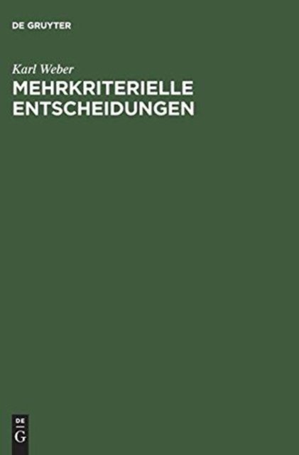 Mehrkriterielle Entscheidungen