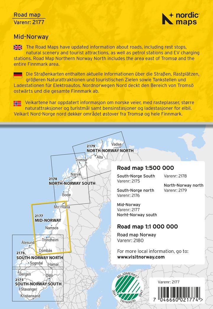 Veikart Midt-Norge Veikart