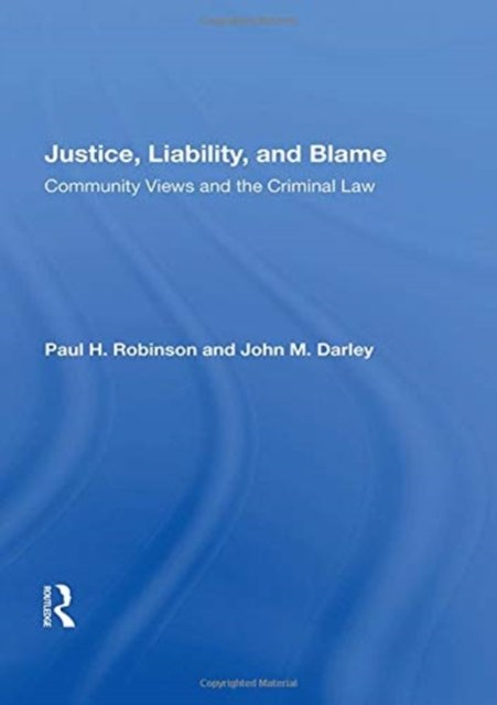 Justice, Liability, And Blame