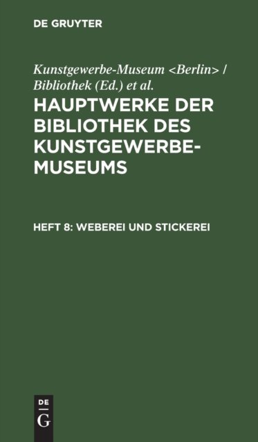 Weberei Und Stickerei