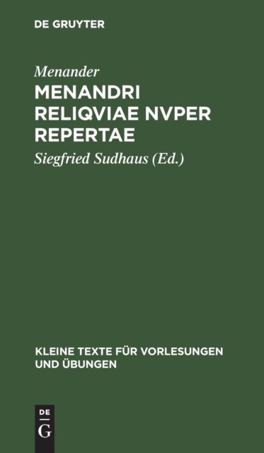 Menandri reliqviae nvper repertae