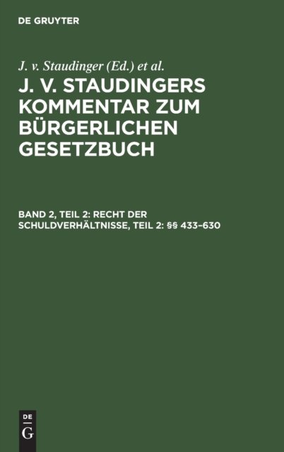 Recht Der Schuldverhaltnisse, Teil 2: §§ 433-630
