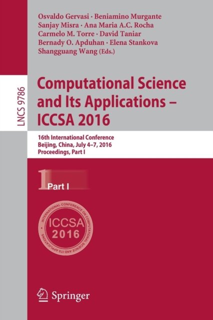 Computational Science and Its Applications - ICCSA 2016