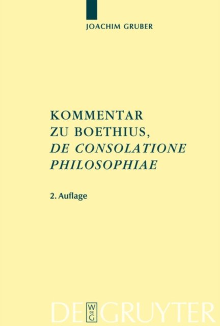 Kommentar zu Boethius, ''De consolatione philosophiae''