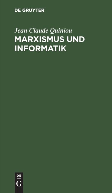 Marxismus Und Informatik