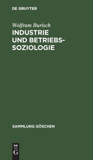 Industrie Und Betriebssoziologie